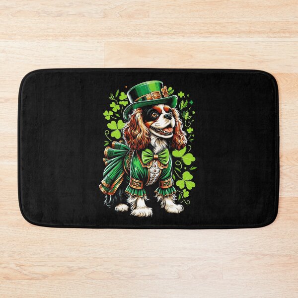 Item preview, Cavalier King Charles Spaniel Dog St Patrick's Day Irish Leprechaun Clover Shamrock designed and sold by JoelFox165.
