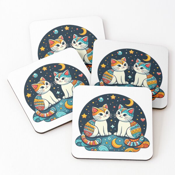 Item preview, Cute twin cats 2 designed and sold by slamnoah.