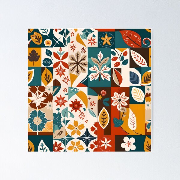 Item preview, Autumn Patchwork Garden designed and sold by Cominu-Arts.