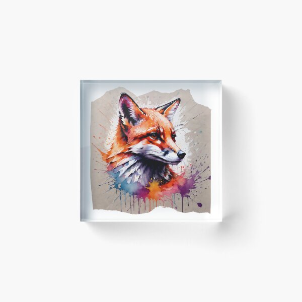 Item preview, Cute Fox Paint Splash Artwork  designed and sold by BotunPeony.