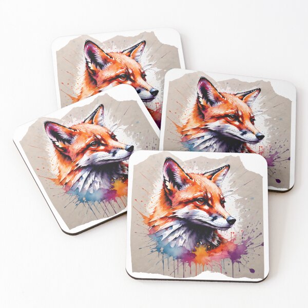Item preview, Cute Fox Paint Splash Artwork  designed and sold by BotunPeony.