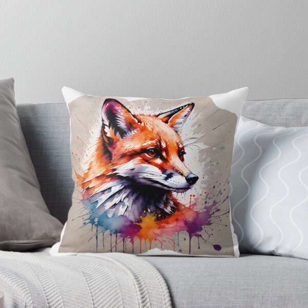 Artikelvorschau, Niedliches Fuchs-Farbspritzer-Kunstwerk entworfen und verkauft von BotunPeony.