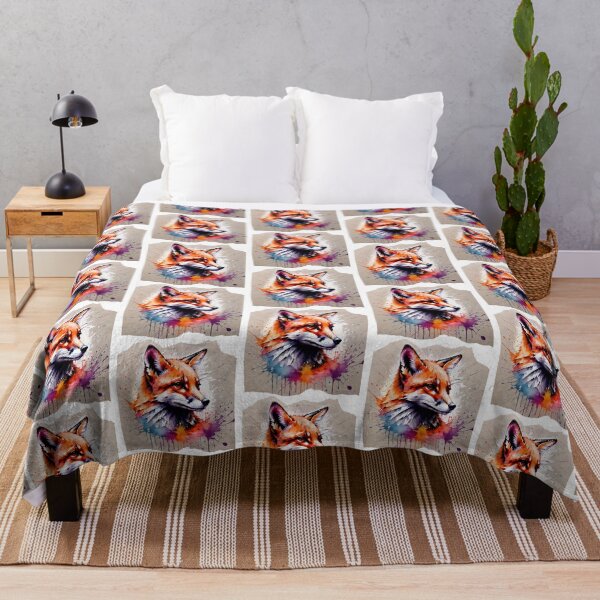 Item preview, Cute Fox Paint Splash Artwork designed and sold by BotunPeony.