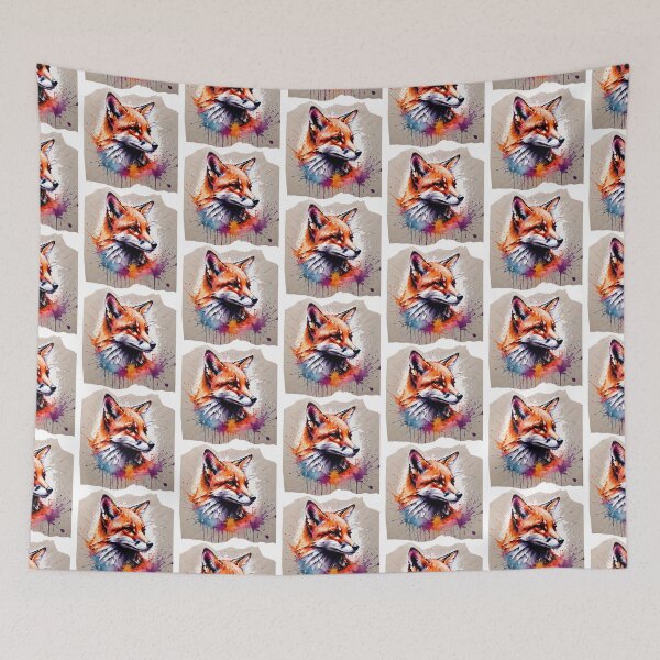 Item preview, Cute Fox Paint Splash Artwork  designed and sold by BotunPeony.