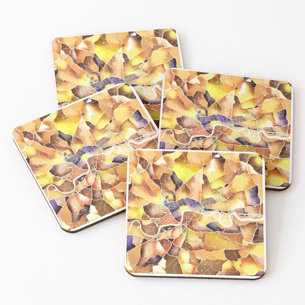 Item preview, London UK City Map - Golden Yellow designed and sold by StylishStacks.