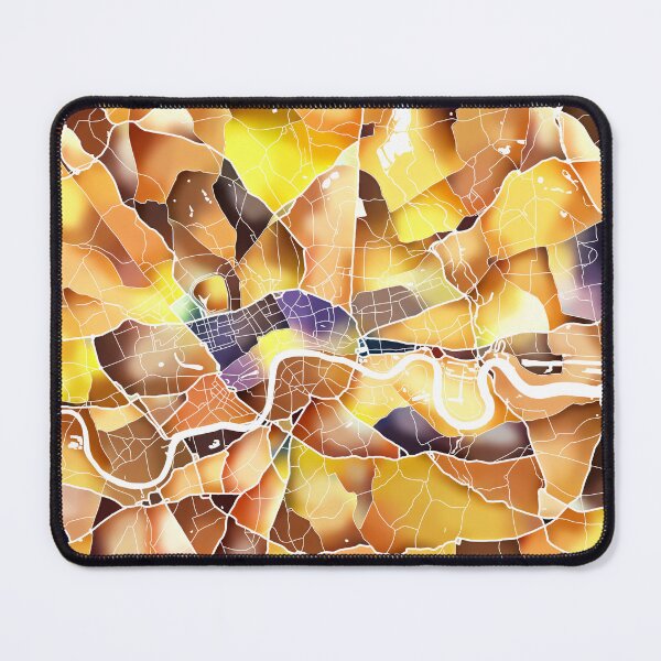 Item preview, London UK City Map - Golden Yellow designed and sold by StylishStacks.