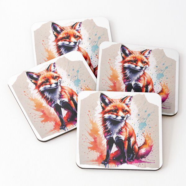 Item preview, Cute Fox Paint Splash Artwork  designed and sold by BotunPeony.
