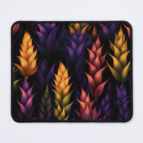 Item preview, Gladiolus Tile 30: Rainbow Trumpets Soaring on Blazing Vibrant Spears of Floral Fire designed and sold by TheBrainArt.