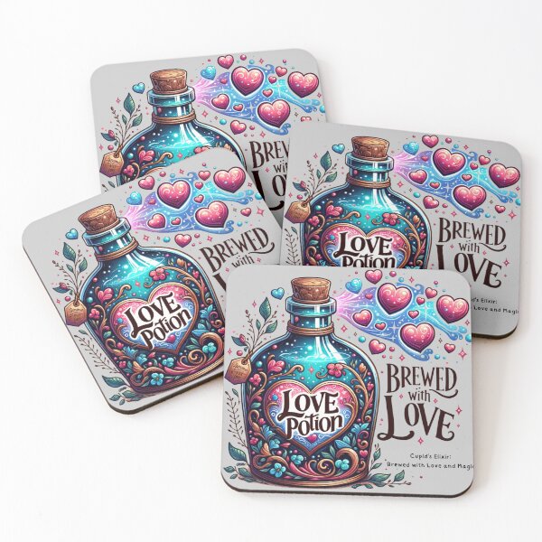 Item preview, Enchanted Love Potion Bottle, Magical Heart Brew designed and sold by Hibiskusmond.