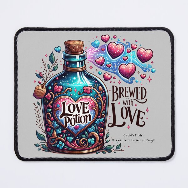 Item preview, Enchanted Love Potion Bottle, Magical Heart Brew designed and sold by Hibiskusmond.