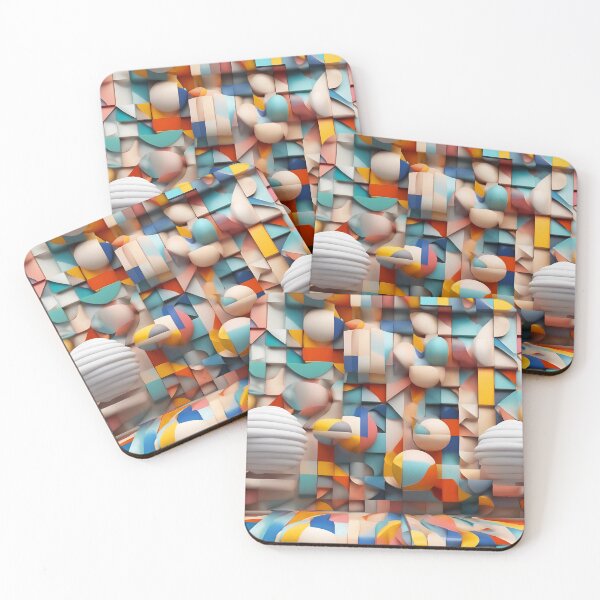 Item preview, Marvelous Colorful Bauhaus Pattern  designed and sold by DigiDreamyArt.
