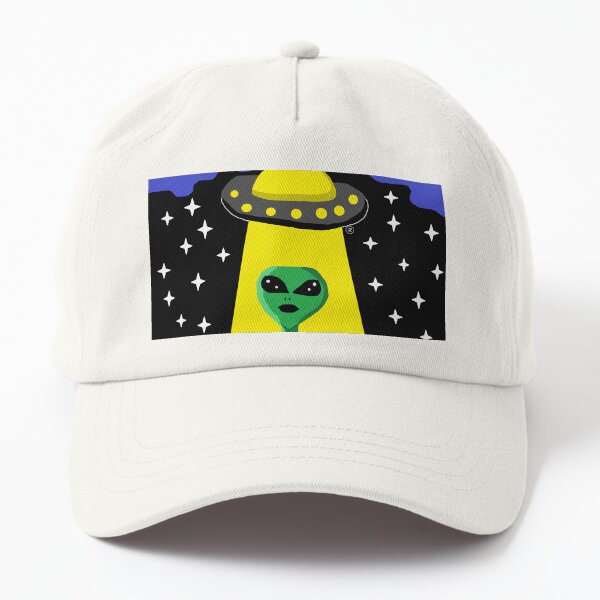Alien Meets Spaceship Dad Hat