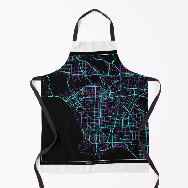 Item preview, Los Angeles California City Map - Neon Fantasy designed and sold by StylishStacks.