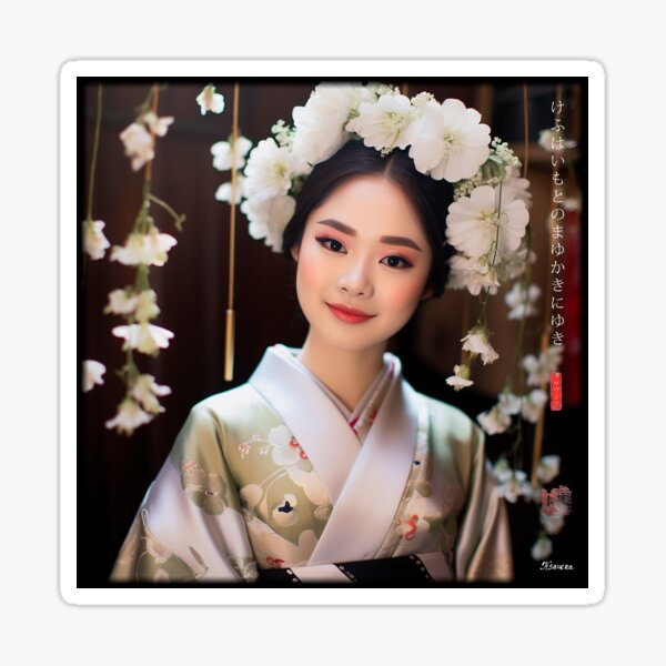 Item preview, Japanese, portrait, geisha, flowers, Sakura, Landscape, floral, Fog, foggy, photography, haiku, zen, kawaii designed and sold by KsaveraArt.