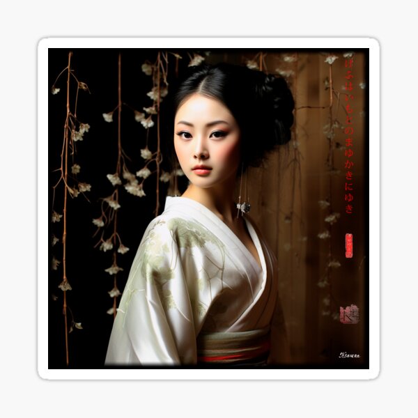 Item preview, Japanese, portrait, geisha, flowers, Sakura, Landscape, floral, Fog, foggy, photography, haiku, zen, kawaii designed and sold by KsaveraArt.