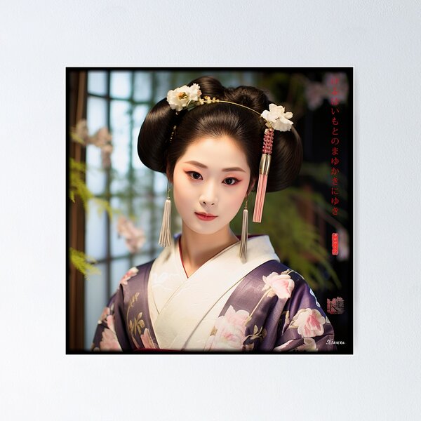 Item preview, Japanese, portrait, geisha, flowers, Sakura, Landscape, floral, Fog, foggy, photography, haiku, zen, kawaii designed and sold by KsaveraArt.