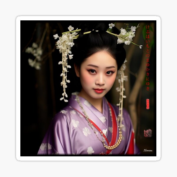 Item preview, Japanese, portrait, geisha, flowers, Sakura, Landscape, floral, Fog, foggy, photography, haiku, zen, kawaii designed and sold by KsaveraArt.