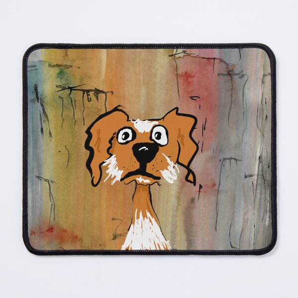 Item preview, Crazy happy abstract working Collie, cocker spaniel, scrufy dog  designed and sold by iancoppack.