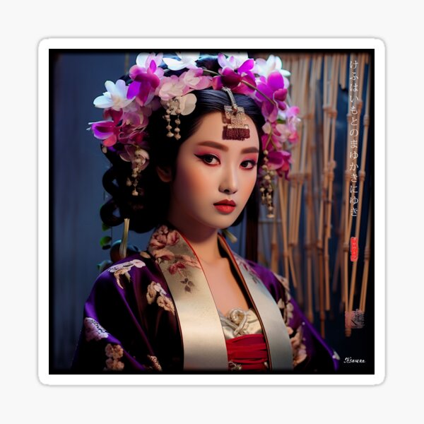 Item preview, Japanese, portrait, geisha, flowers, Sakura, Landscape, floral, Fog, foggy, photography, haiku, zen, kawaii designed and sold by KsaveraArt.