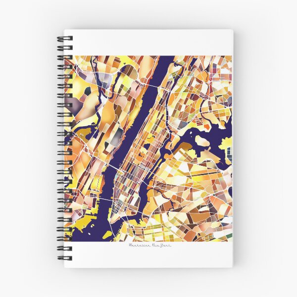 Item preview, Manhattan New York City Map - Golden Yellow designed and sold by StylishStacks.