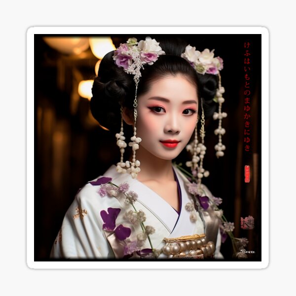 Item preview, Japanese, portrait, geisha, flowers, Sakura, Landscape, floral, Fog, foggy, photography, haiku, zen, kawaii designed and sold by KsaveraArt.