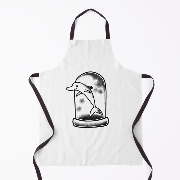 Item preview, Flash Tattoo dolphin in a snow globe designed and sold by jazzydevil.