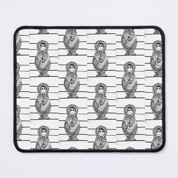Item preview, Matryoshka Doll Black and white designed and sold by elenafdzz.