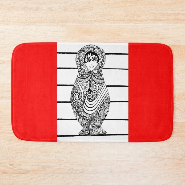 Item preview, Matryoshka Doll Black and white designed and sold by elenafdzz.