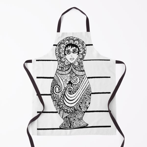 Item preview, Matryoshka Doll Black and white designed and sold by elenafdzz.