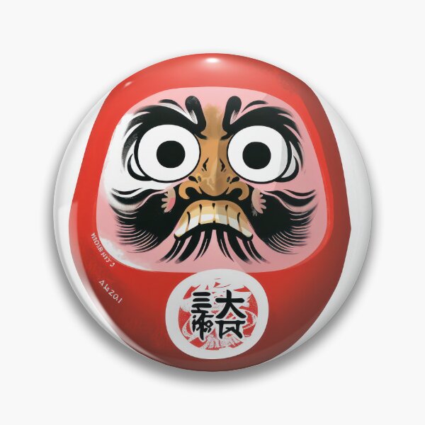 Item preview, Fierce Daruma Sticker, Japanese Warrior Spirit designed and sold by Mark  Brown.