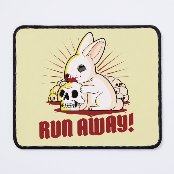 Item preview, Cute killer rabbit - Run Away! (on light colors) designed and sold by messy-nessie.