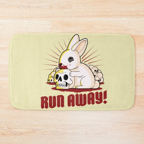 Item preview, Cute killer rabbit - Run Away! (on light colors) designed and sold by messy-nessie.
