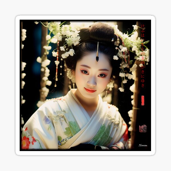 Item preview, Japanese, portrait, geisha, flowers, Sakura, Landscape, floral, Fog, foggy, photography, haiku, zen, kawaii designed and sold by KsaveraArt.
