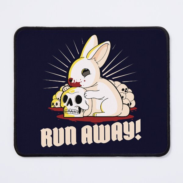 Item preview, Cute killer rabbit - Run Away! (on dark colors) designed and sold by messy-nessie.