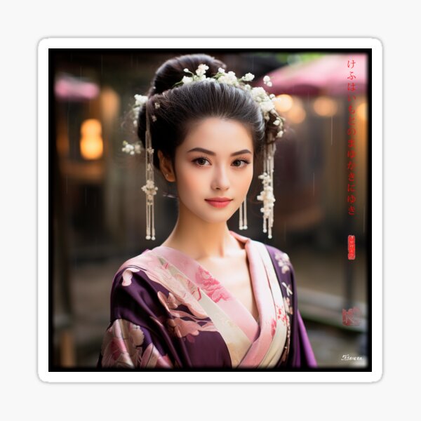 Item preview, Japanese, portrait, geisha, flowers, Sakura, Landscape, floral, Fog, foggy, photography, haiku, zen, kawaii designed and sold by KsaveraArt.