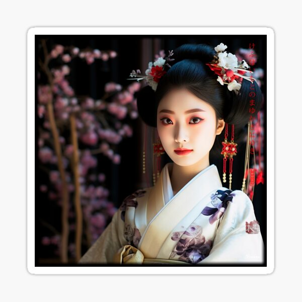 Item preview, Japanese, portrait, geisha, flowers, Sakura, Landscape, floral, Fog, foggy, photography, haiku, zen, kawaii designed and sold by KsaveraArt.
