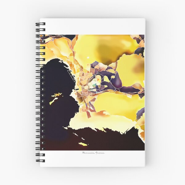 Item preview, Marseille France City Map - Golden Yellow designed and sold by StylishStacks.