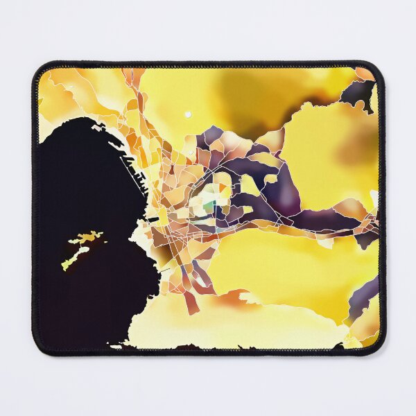 Item preview, Marseille France City Map - Golden Yellow designed and sold by StylishStacks.