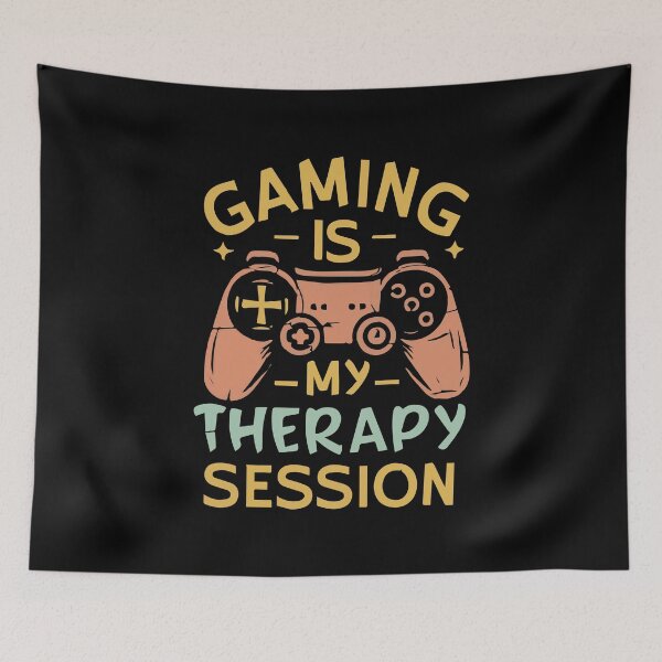 Item preview, Gaming Therapy Session Funny Video Gamer Games Controller designed and sold by w1ckerman.