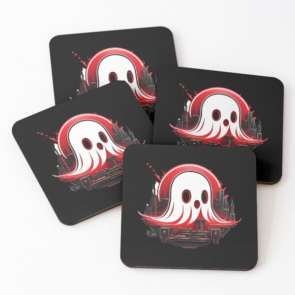 Item preview, Clockwork Smiles: Ghost in Cheerful Red designed and sold by Artedig.