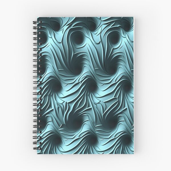 Artikelvorschau, Aqua Elegance Seamless Pattern - Stilvolle Wirbel für Heimdekoration und Bekleidung entworfen und verkauft von Ullemanddk1.