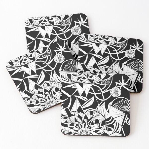 Item preview, Monochrome Botanical Maze designed and sold by Cominu-Arts.