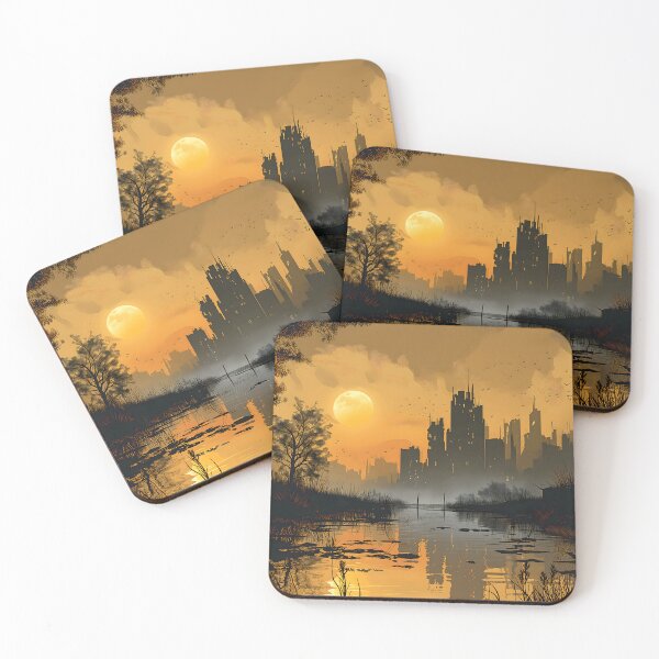 Item preview, Post Apocalyptic City Landscape designed and sold by Sp3ctrumOfColor.