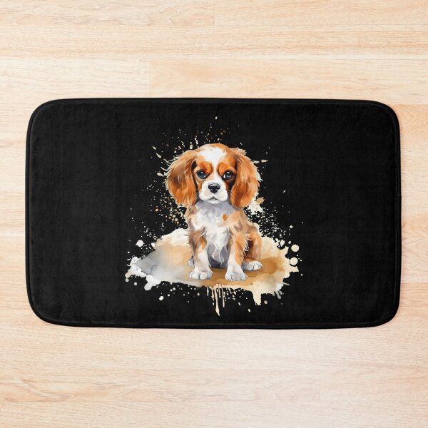 Item preview, Colorful, Watercolor Cavalier King Charles Spaniel Puppy designed and sold by Amazing-Kortez.