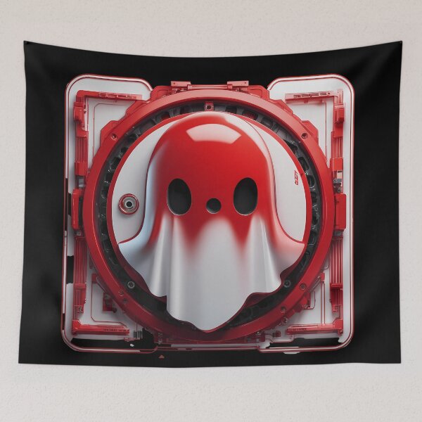 Item preview, Mechanical Friendship: The Laughing Red Ghost designed and sold by Artedig.