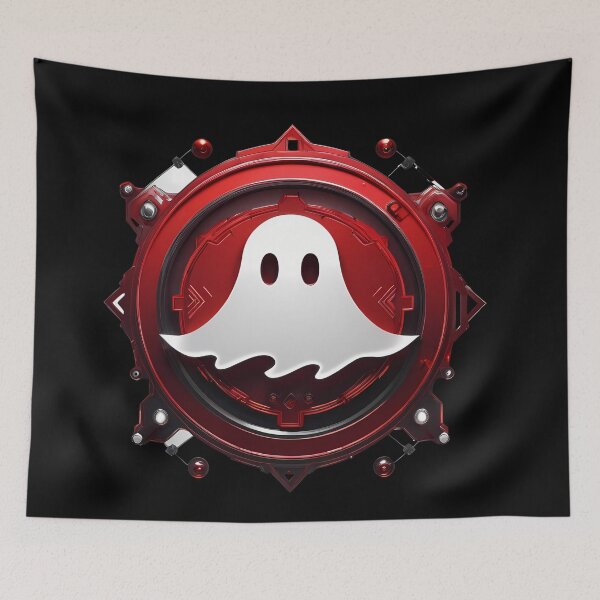 Item preview, Laughing Charm: Clockwork Ghost in Red designed and sold by Artedig.