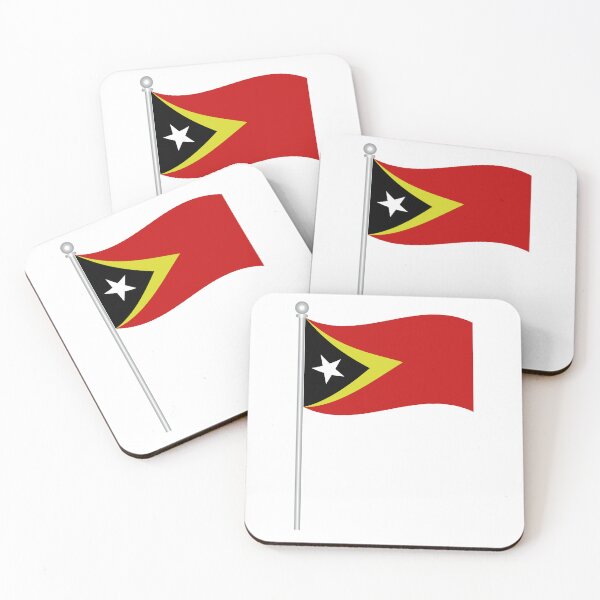 Item preview, east timor flag  designed and sold by Oliver-Edgar.