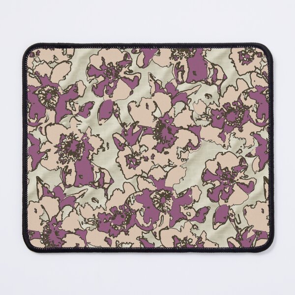 Item preview, Copy of Floral camouflage with linen fabric magenta beige designed and sold by Alessandro Remo Mazzoni Remotextiles.
