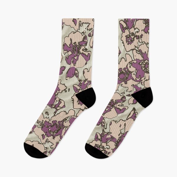 Item preview, Copy of Floral camouflage with linen fabric magenta beige designed and sold by Alessandro Remo Mazzoni Remotextiles.
