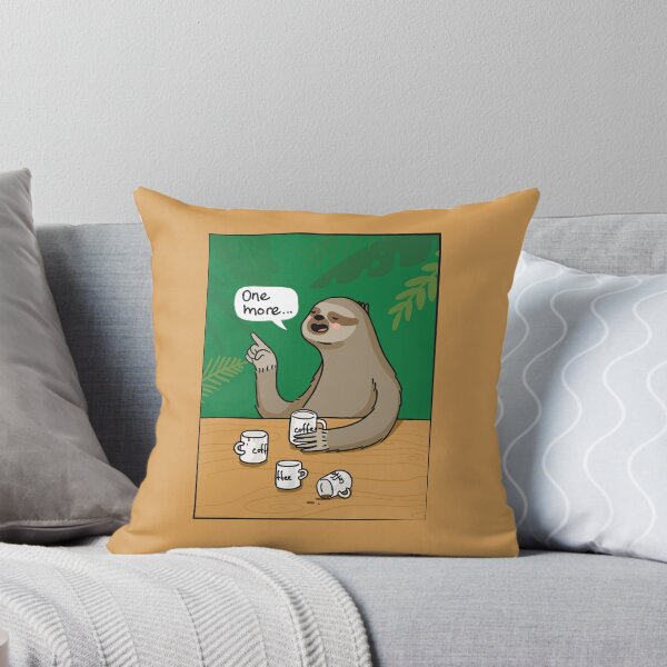 Item preview, Slumber, The Coffee-Loving Sloth designed and sold by Wise-Geek.